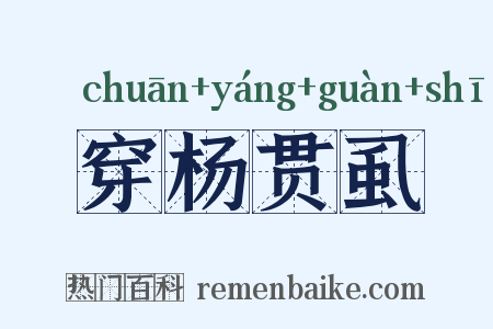 穿杨贯虱是什么意思的图片